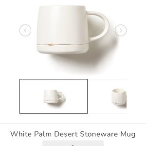 White Palm Desert Stoneware Mug